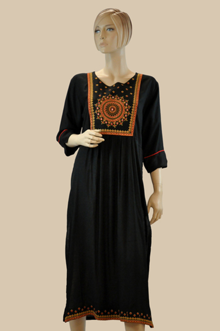 Buy Black embroidered kurti with Salwar Set for Women Online in India